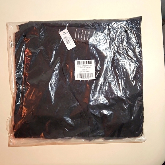 ❤️NWT VINTAGE TORRID SWIM COVER - MESH SMOCKED WAIST BEACH MINI DRESS COVER-UP - Picture 3 of 12